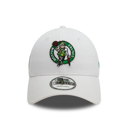 This is a Boston Celtics NBA White 9FORTY Adjustable Cap 2