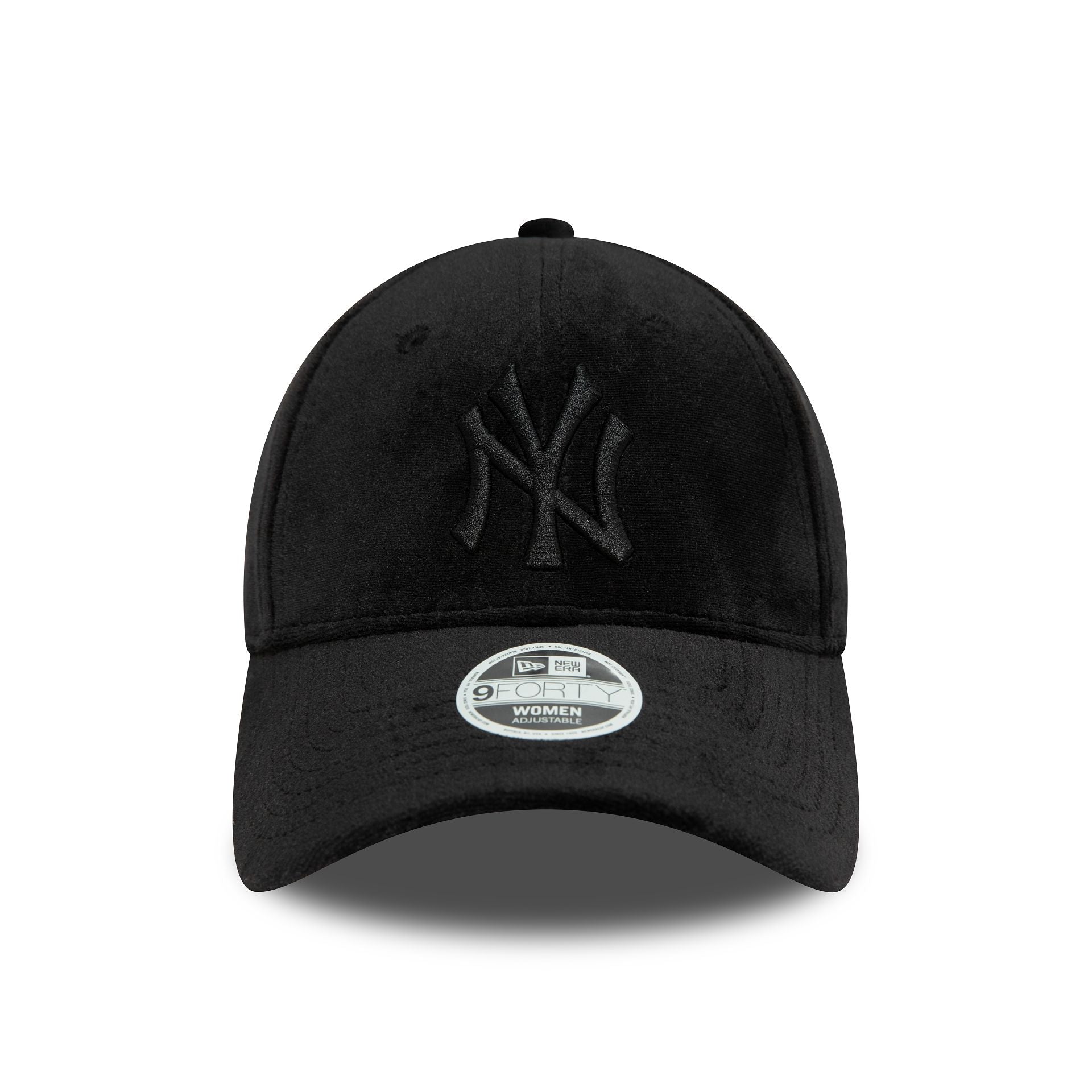 This is a New York Yankees Womens Velour Black 9FORTY Adjustable Cap 2