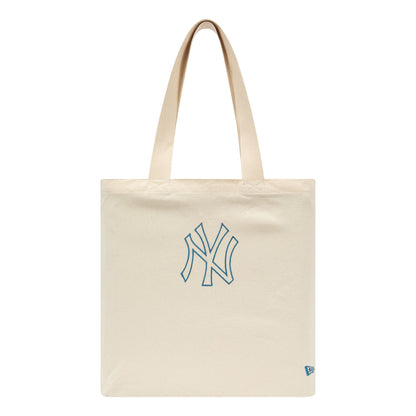 This is a New York Yankees MLB Stone Canvas Tote Bag 1