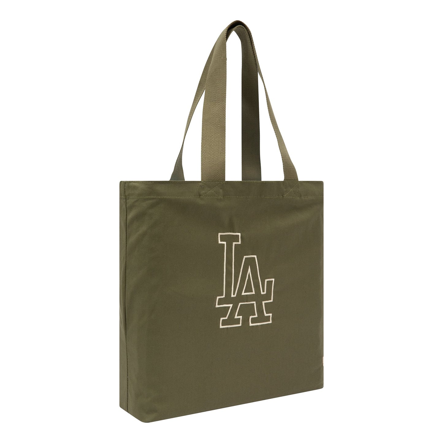 This is a LA Dodgers MLB Green Canvas Tote Bag 1