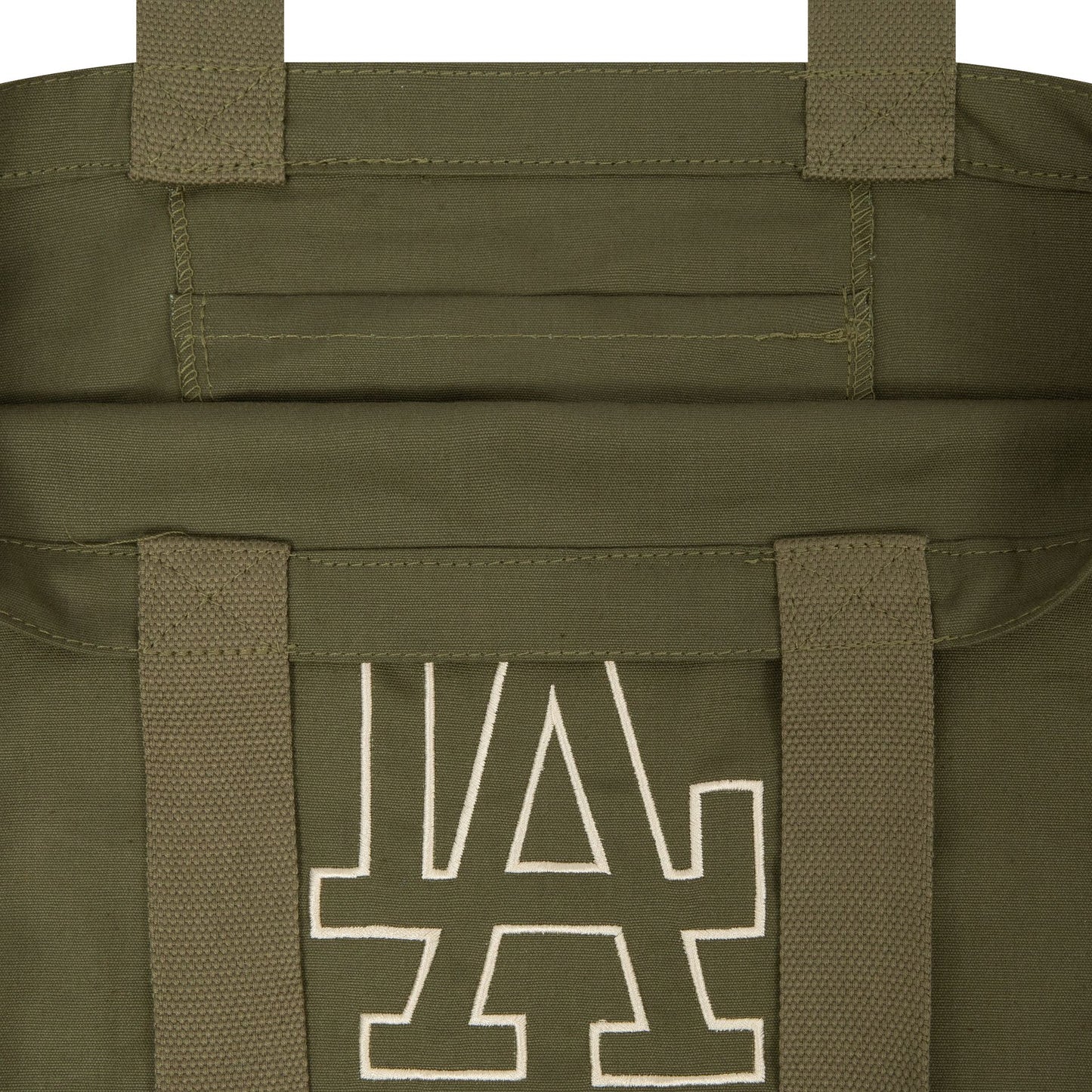 This is a LA Dodgers MLB Green Canvas Tote Bag 5