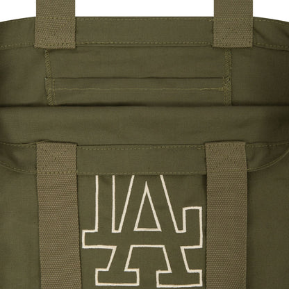 This is a LA Dodgers MLB Green Canvas Tote Bag 5