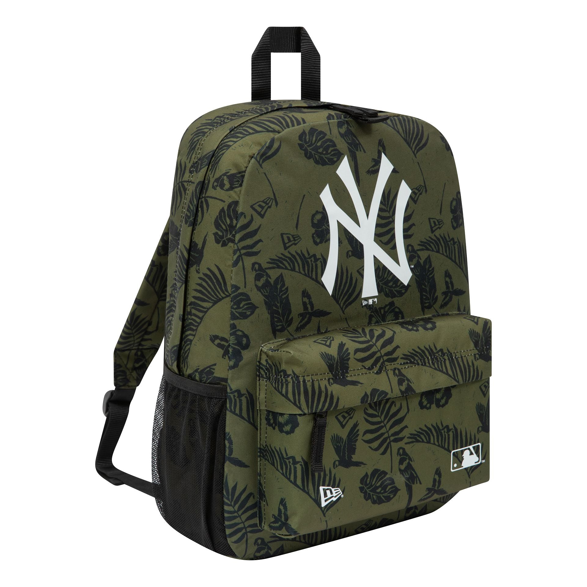 This is a New York Yankees All Over Print Green Stadium Backpack 2