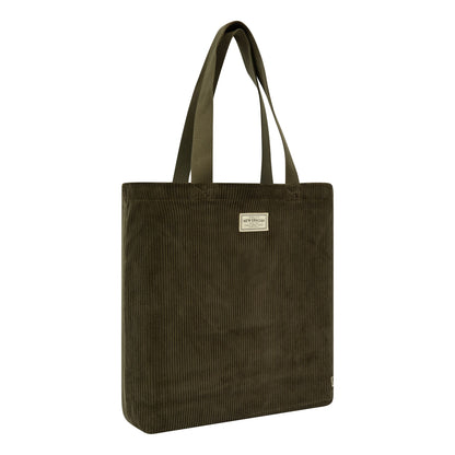 This is a New Era Cord Green Tote Bag 2