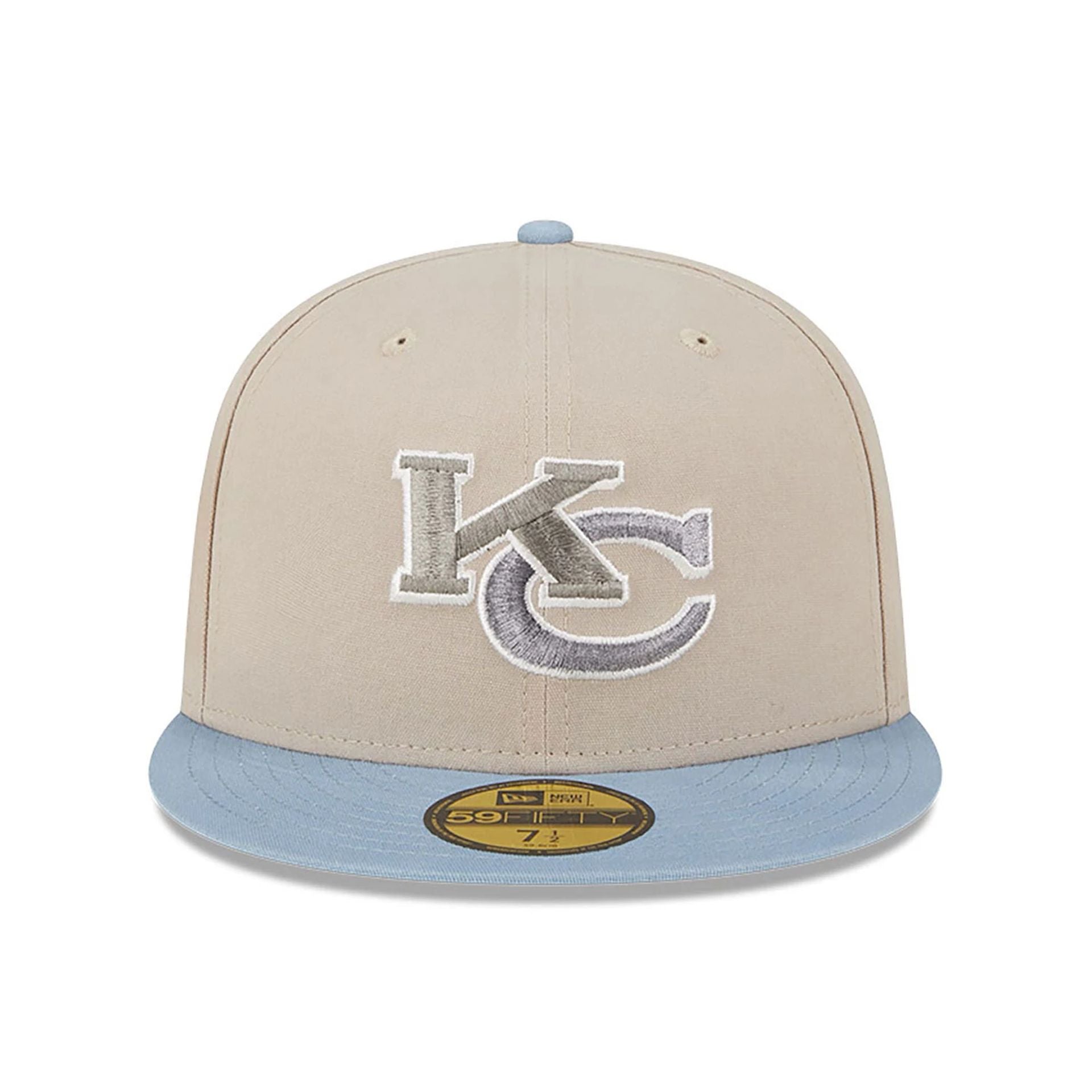 This is a Kansas City Chiefs Brush Twill Stone 59FIFTY Fitted Cap 5