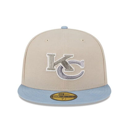 This is a Kansas City Chiefs Brush Twill Stone 59FIFTY Fitted Cap 5