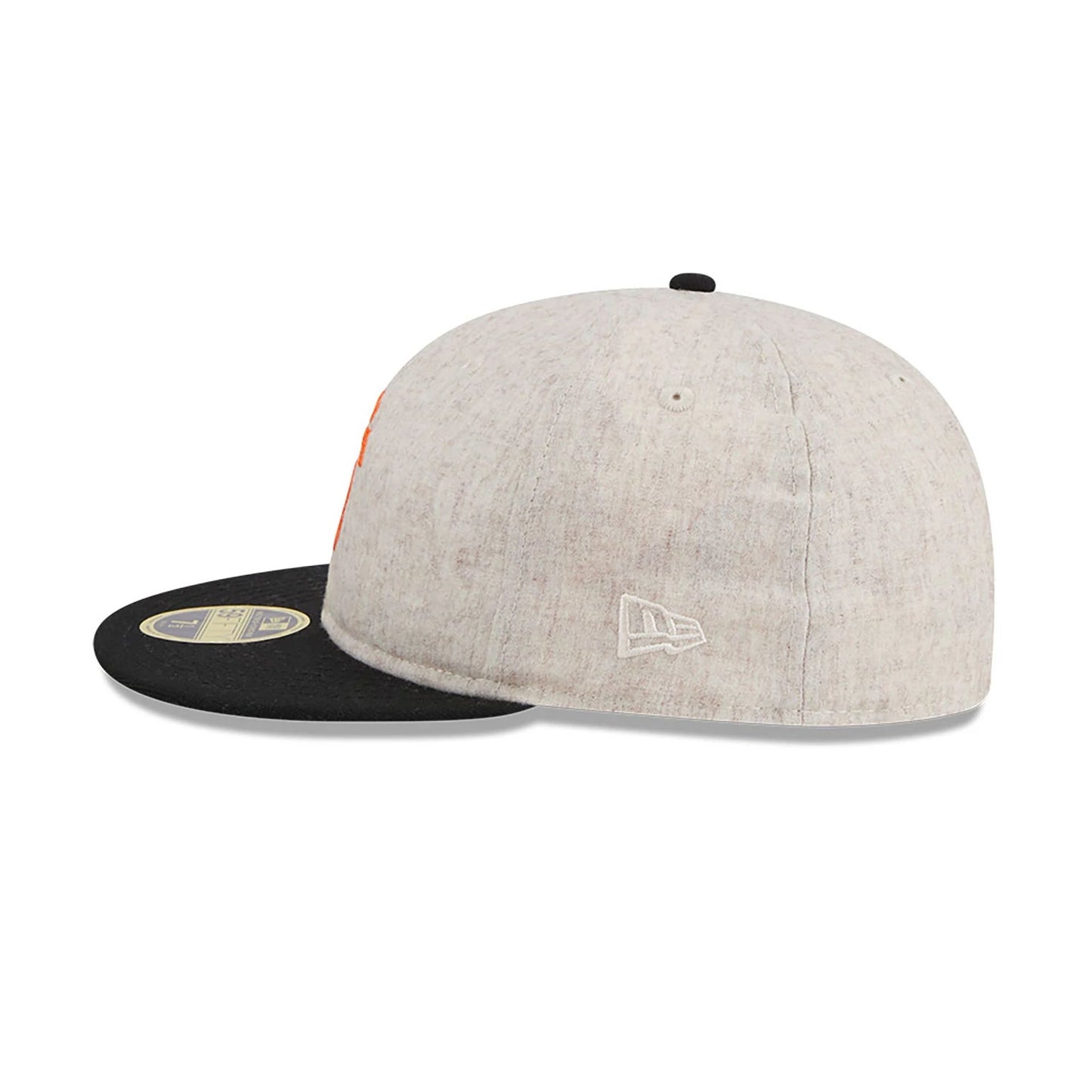 This is a San Francisco Giants Melton Wool Light Beige Retro Crown 59FIFTY Fitted Cap 7