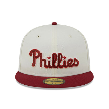 This is a Philadelphia Phillies Be Mine White 59FIFTY Fitted Cap 4