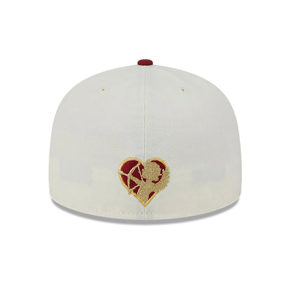 This is a Philadelphia Phillies Be Mine White 59FIFTY Fitted Cap 5