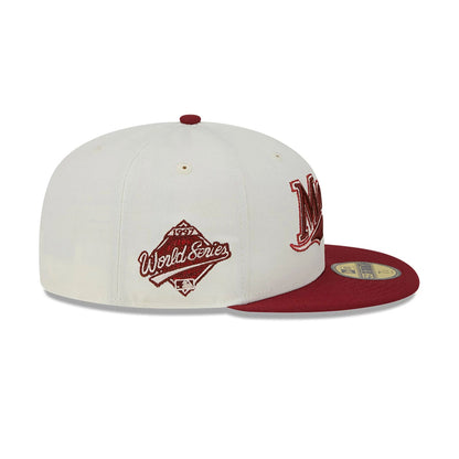 This is a Miami Marlins Be Mine White 59FIFTY Fitted Cap 5