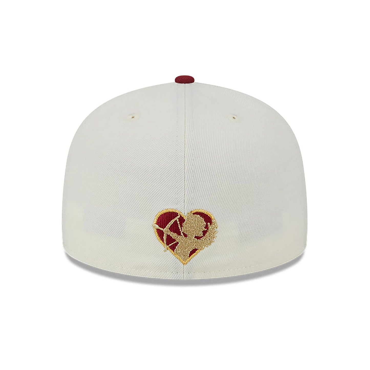 This is a Chicago Cubs Be Mine White 59FIFTY Fitted Cap 5