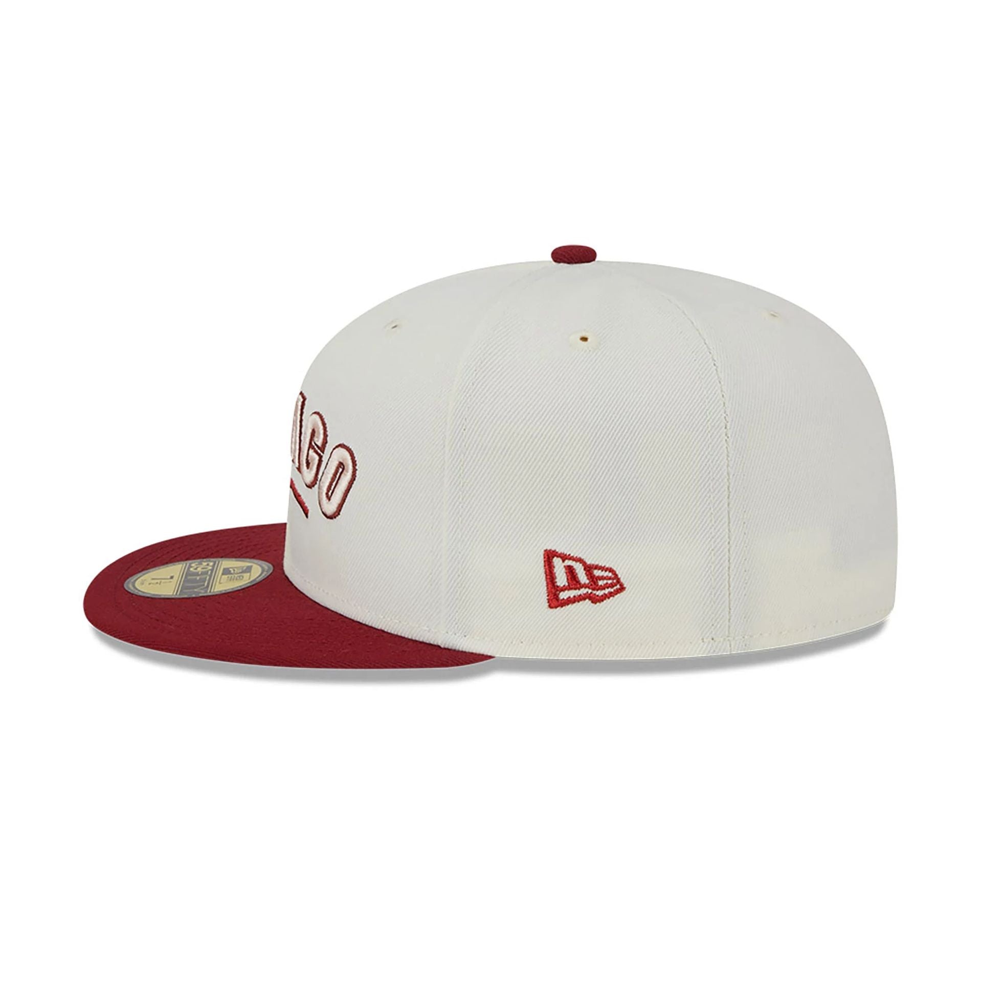 This is a Chicago Cubs Be Mine White 59FIFTY Fitted Cap 7