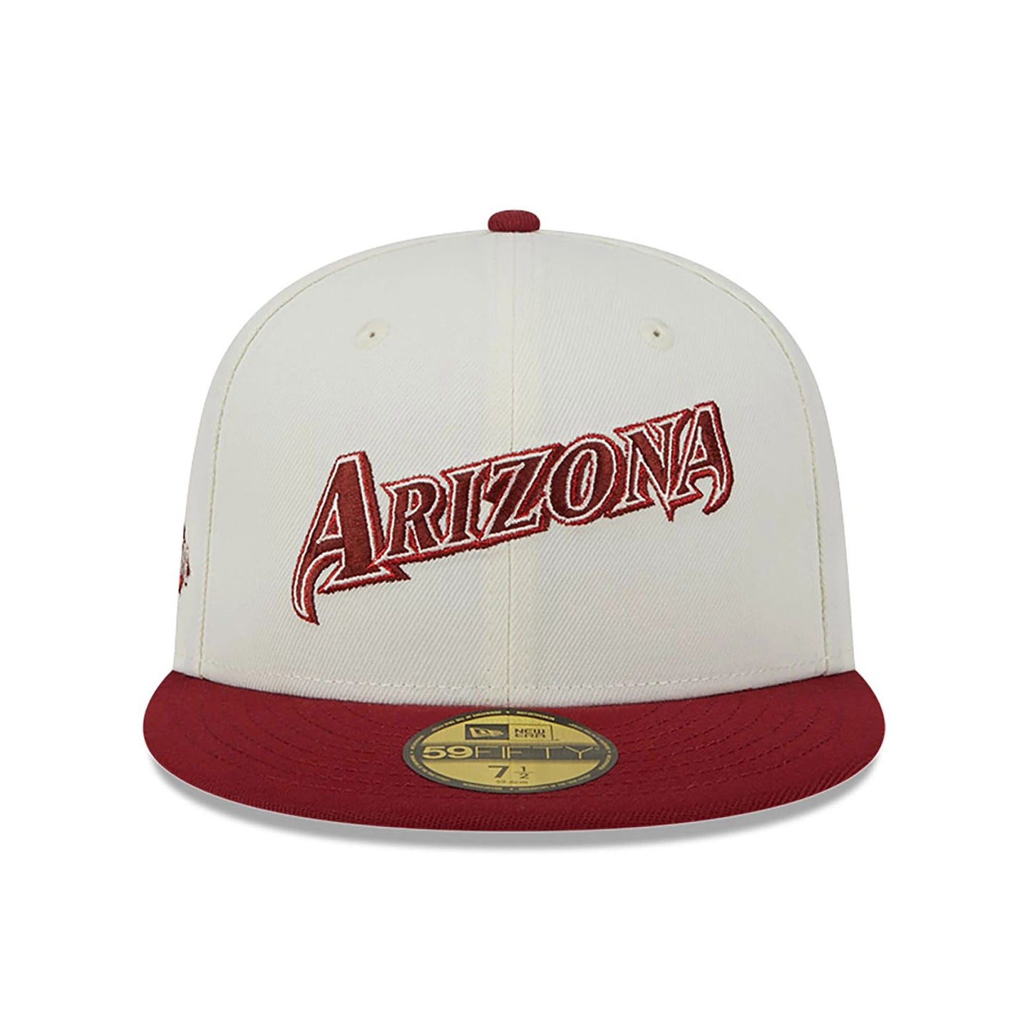 This is a Arizona Diamondbacks Be Mine White 59FIFTY Fitted Cap 4