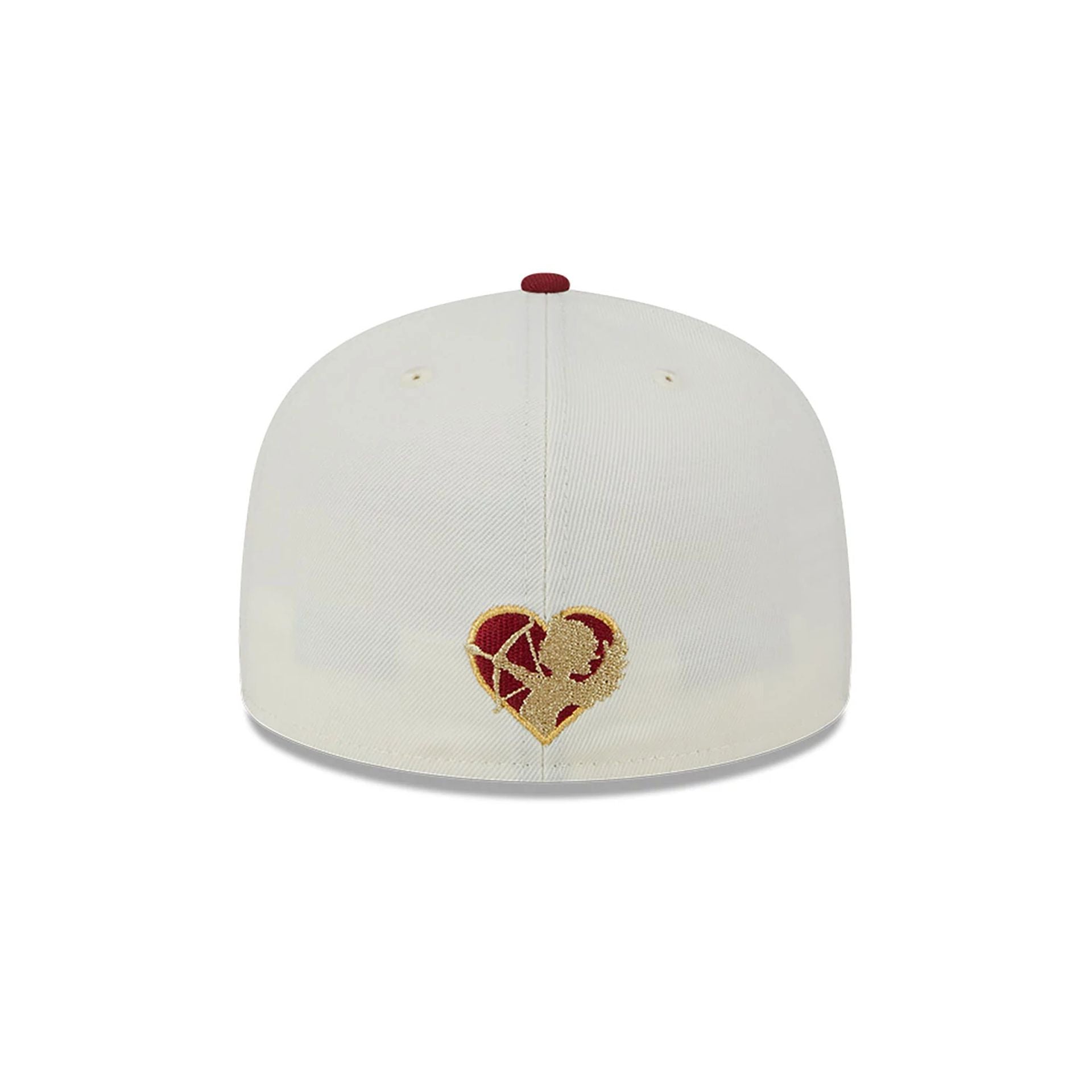 This is a Arizona Diamondbacks Be Mine White 59FIFTY Fitted Cap 5