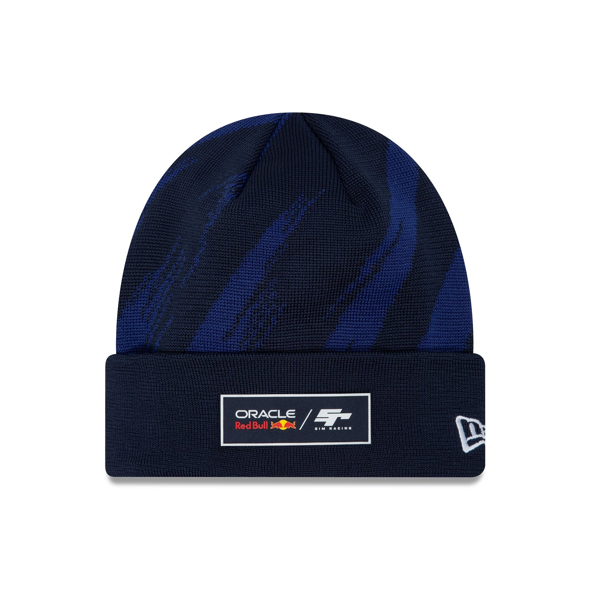 This is a Red Bull Sim Racing Navy Cuff Knit Beanie Hat 1