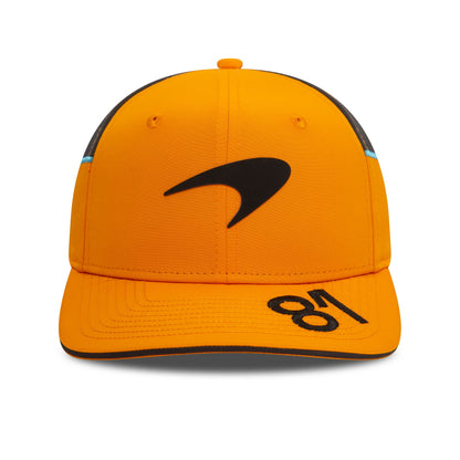 This is a McLaren Racing Oscar Piastri Orange 9FIFTY Snapback Cap 2