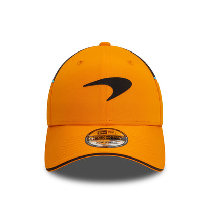 This is a McLaren Racing Team Colour Orange 9FORTY Adjustable Cap 2