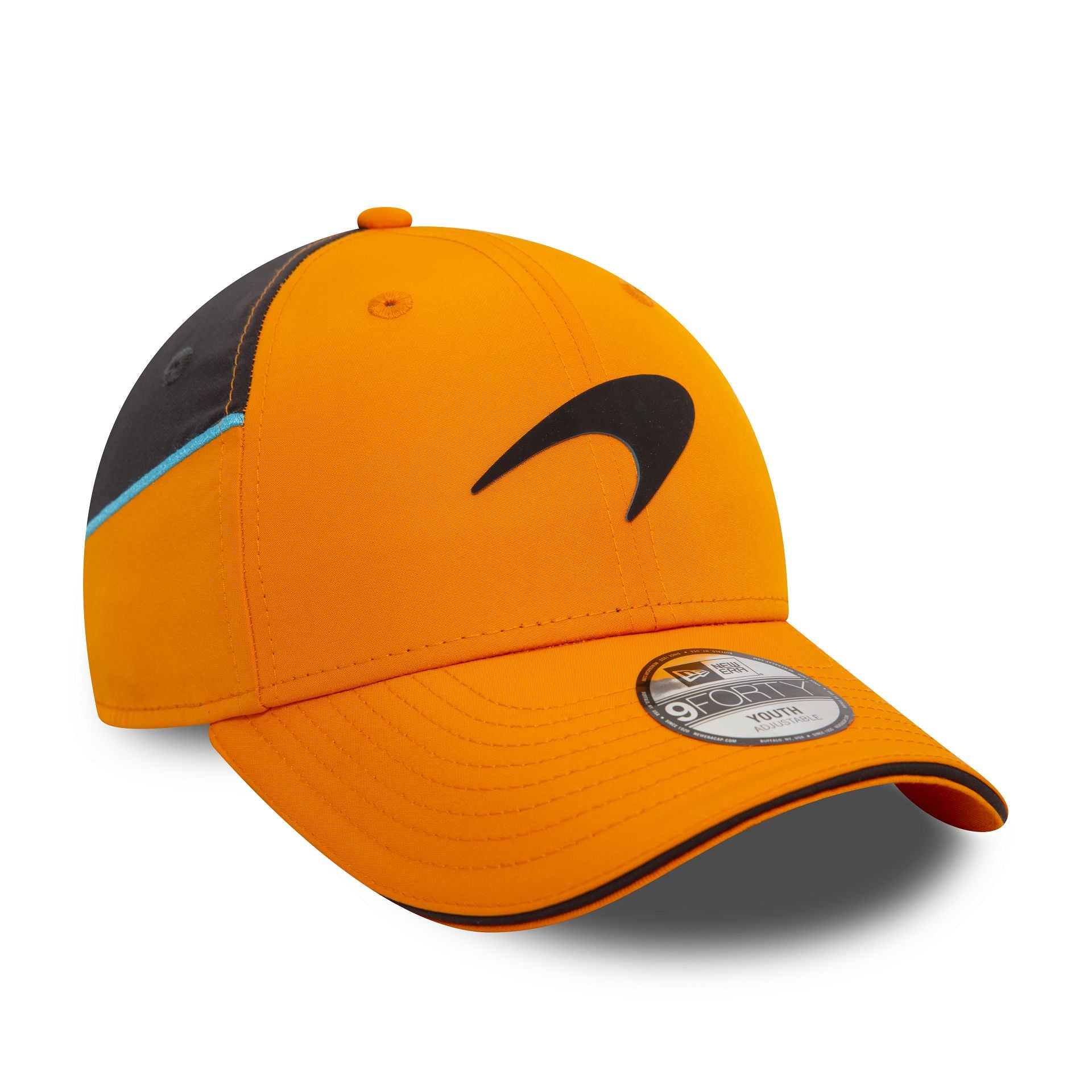 This is a McLaren Racing Youth Team Colour Orange 9FORTY Adjustable Cap 3