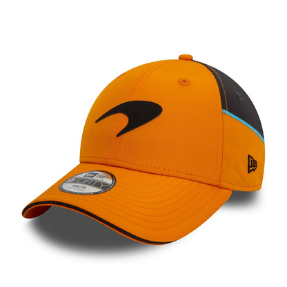 This is a McLaren Racing Youth Team Colour Orange 9FORTY Adjustable Cap 1