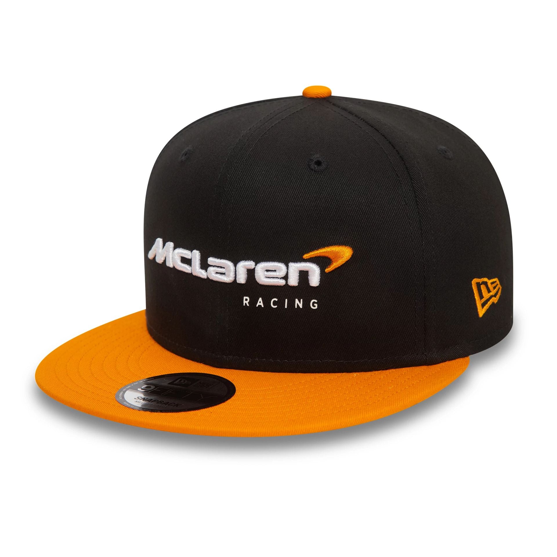 This is a McLaren Racing Essentials Black 9FIFTY Snapback Cap 1