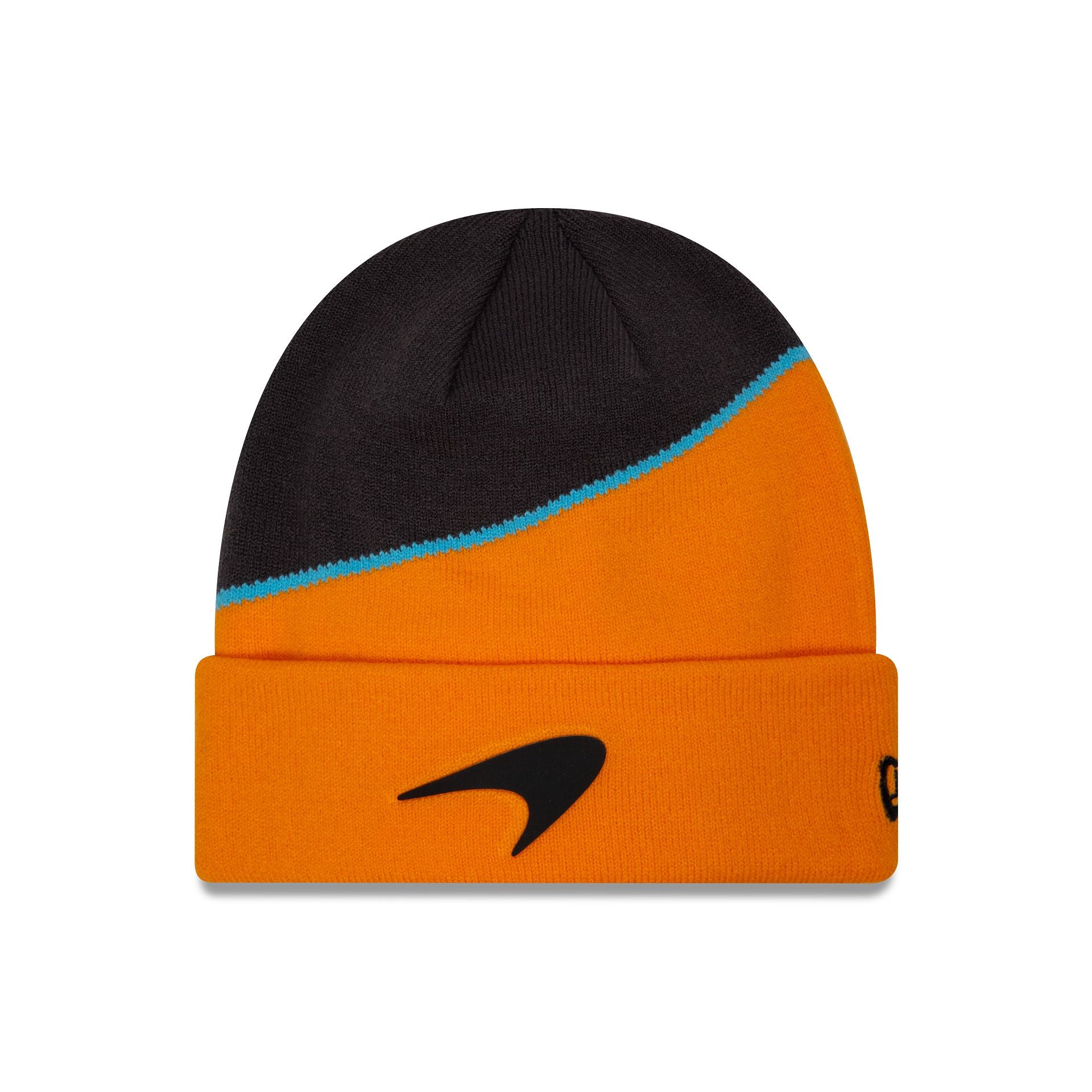 This is a McLaren Racing Lando Norris Orange Cuff Knit Beanie Hat 1