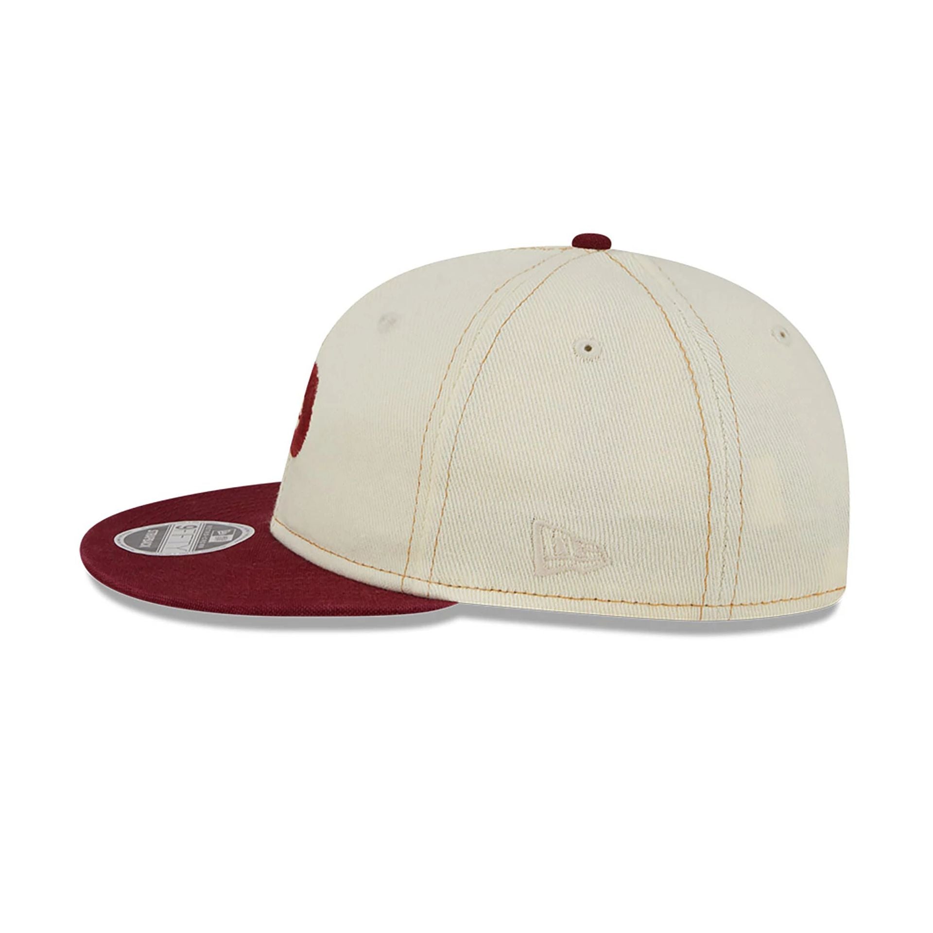 This is a Philadelphia Phillies Chrome Denim White Retro Crown 9FIFTY Strapback Cap 5