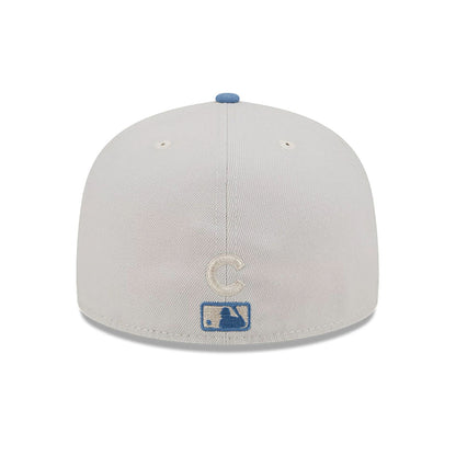 This is a Chicago Cubs Colour Brush Light Beige 59FIFTY Fitted Cap 5