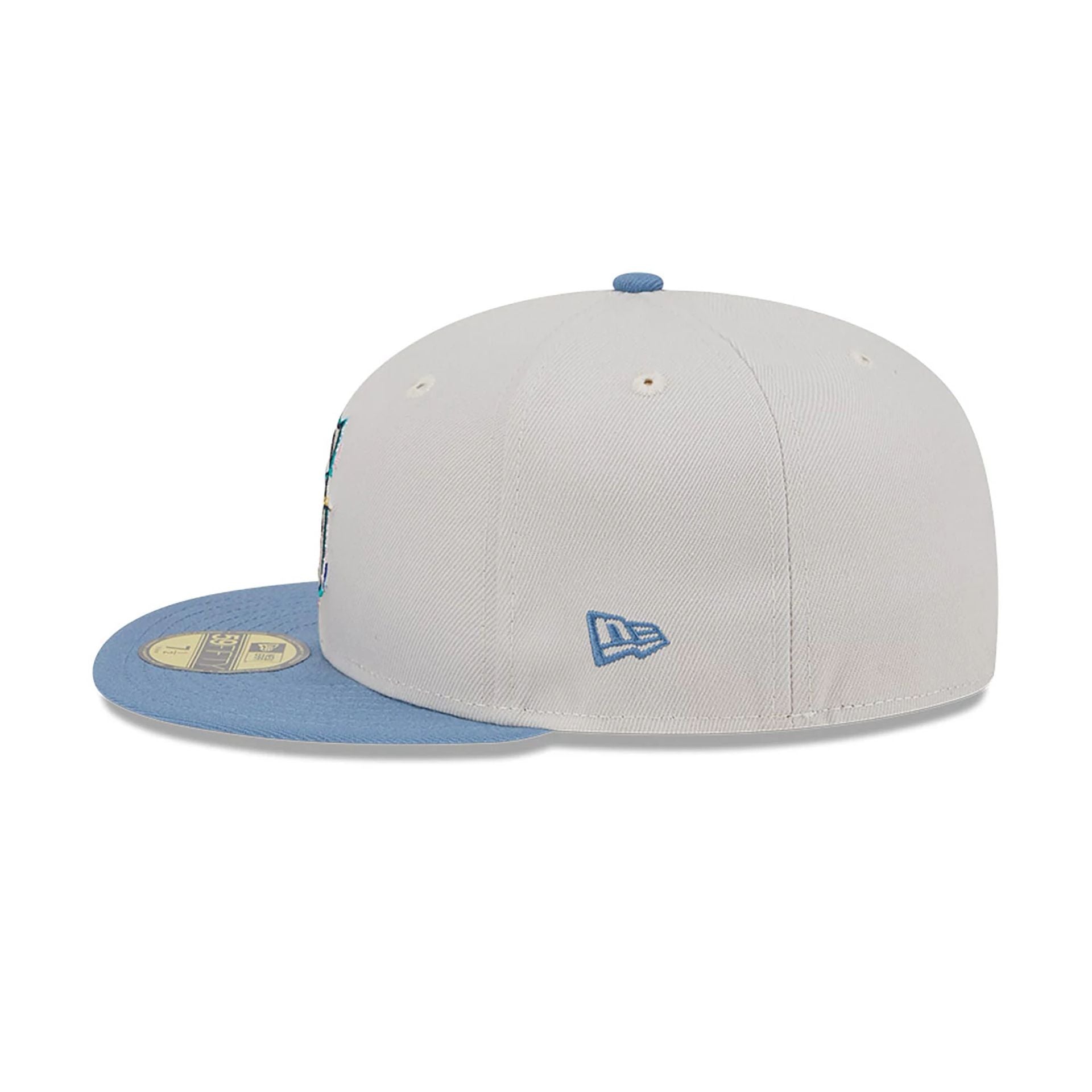 This is a Seattle Mariners Colour Brush Light Beige 59FIFTY Fitted Cap 6