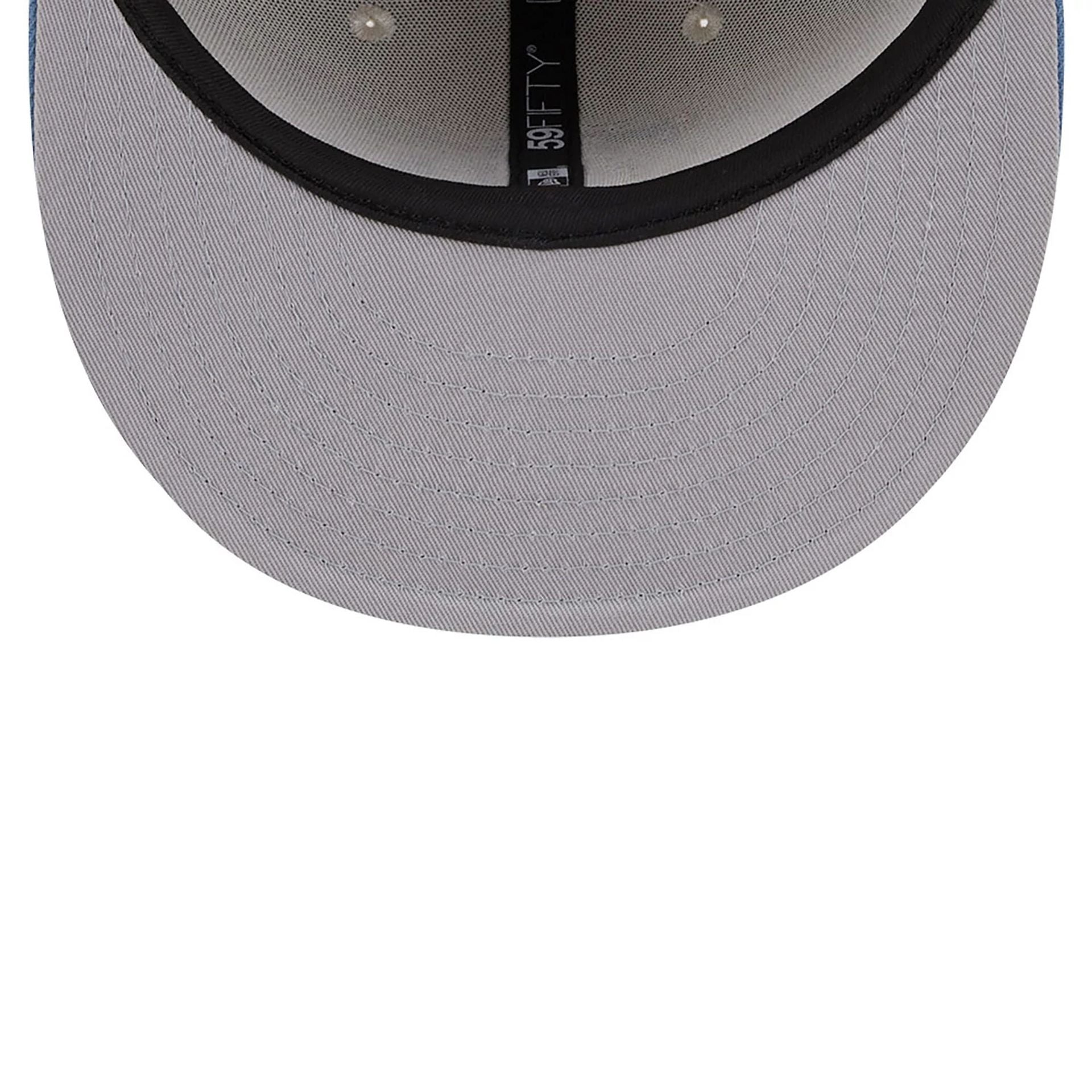 This is a Tampa Bay Rays Colour Brush Light Beige 59FIFTY Fitted Cap 2