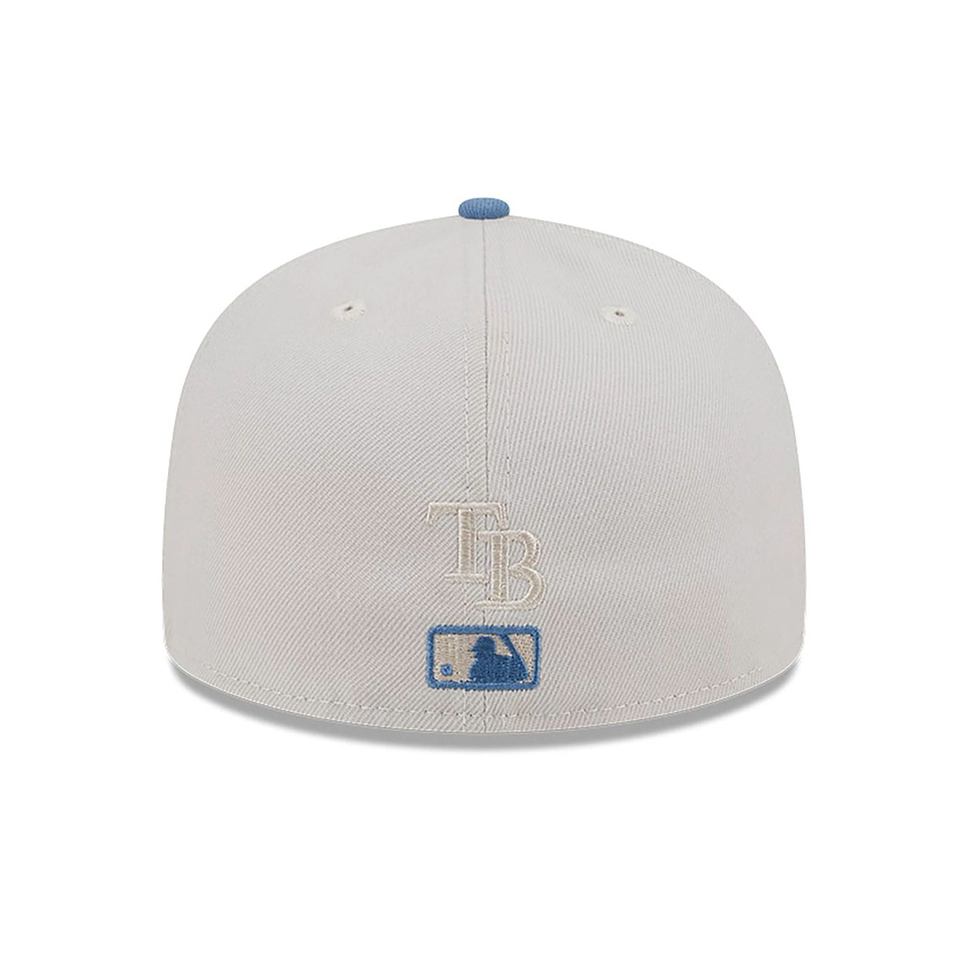 This is a Tampa Bay Rays Colour Brush Light Beige 59FIFTY Fitted Cap 5