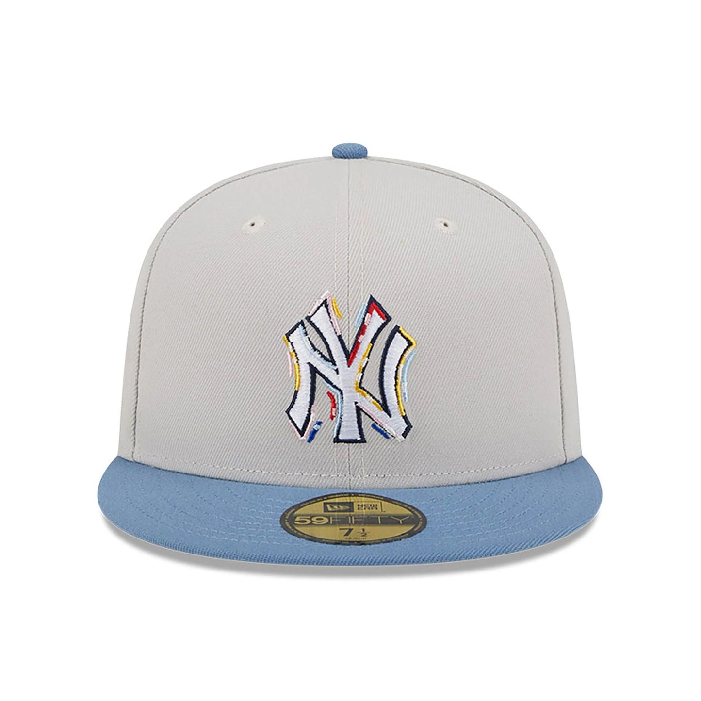 This is a New York Yankees Colour Brush Light Beige 59FIFTY Fitted Cap 5