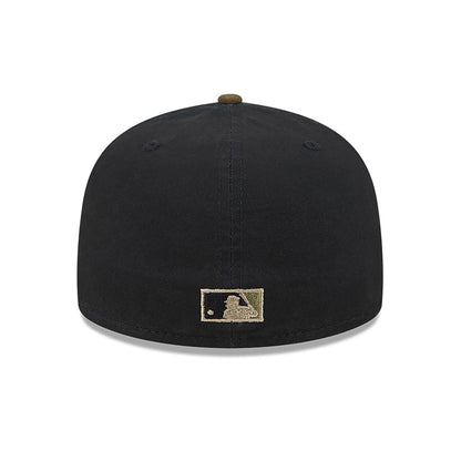 This is a LA Angels Quilted Logo Black 59FIFTY Fitted Cap 2