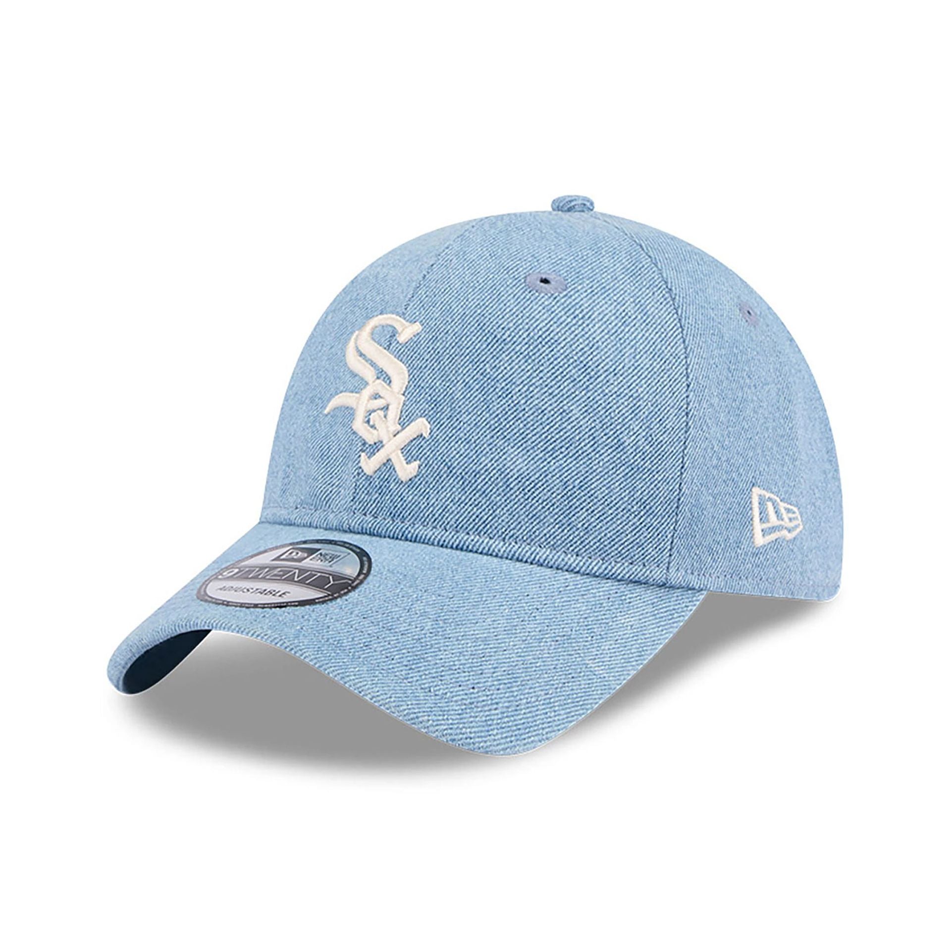 This is a Chicago White Sox Washed Denim Light Blue 9TWENTY Adjustable Cap 1