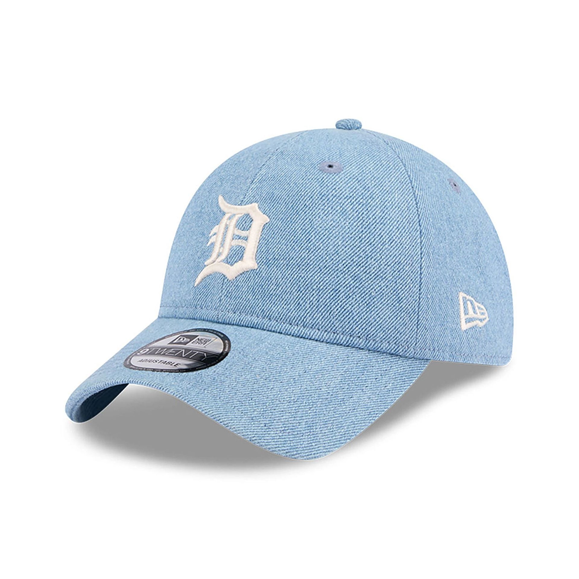 This is a Detroit Tigers Washed Denim Light Blue 9TWENTY Adjustable Cap 1