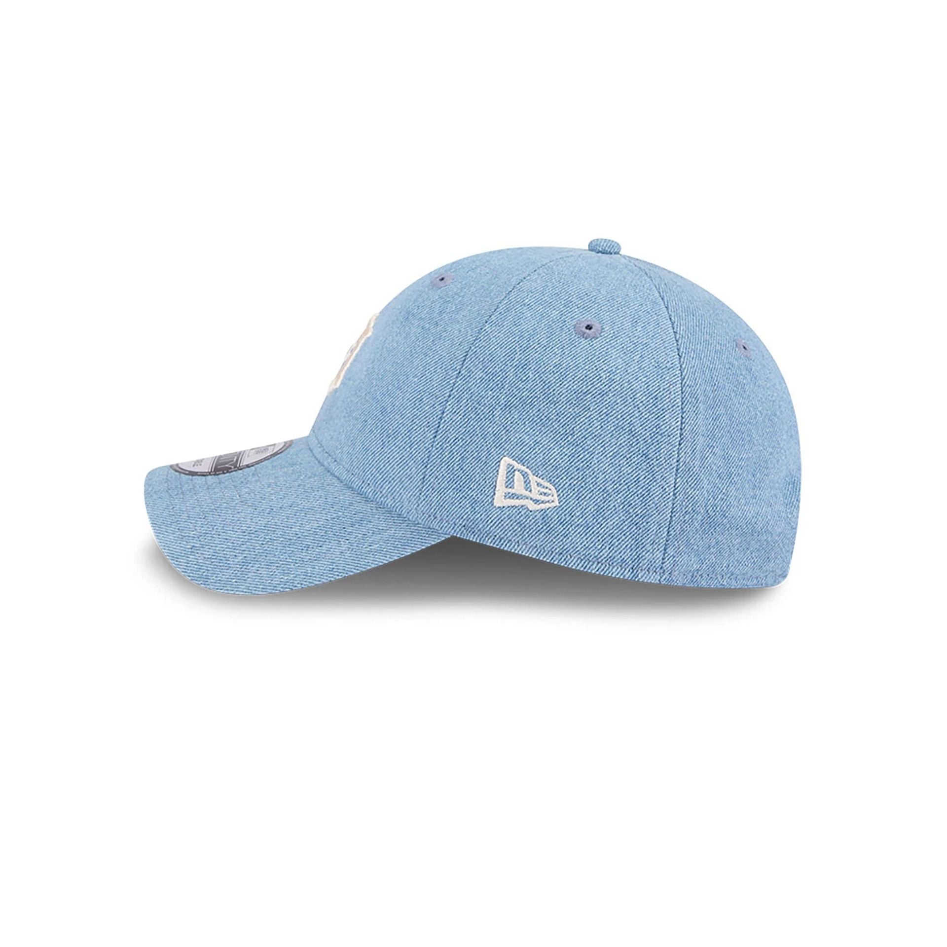 This is a Detroit Tigers Washed Denim Light Blue 9TWENTY Adjustable Cap 6