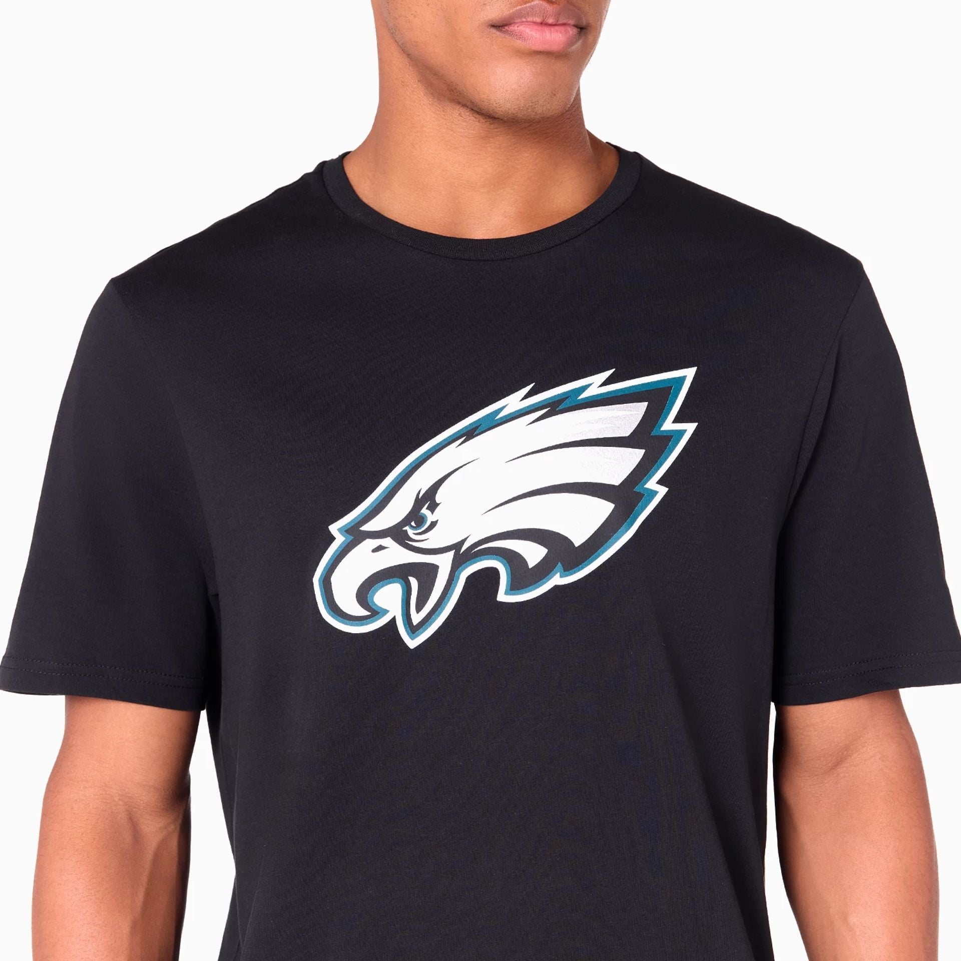 The Male model is wearing Philadelphia Eagles NFL Black T-Shirt 2