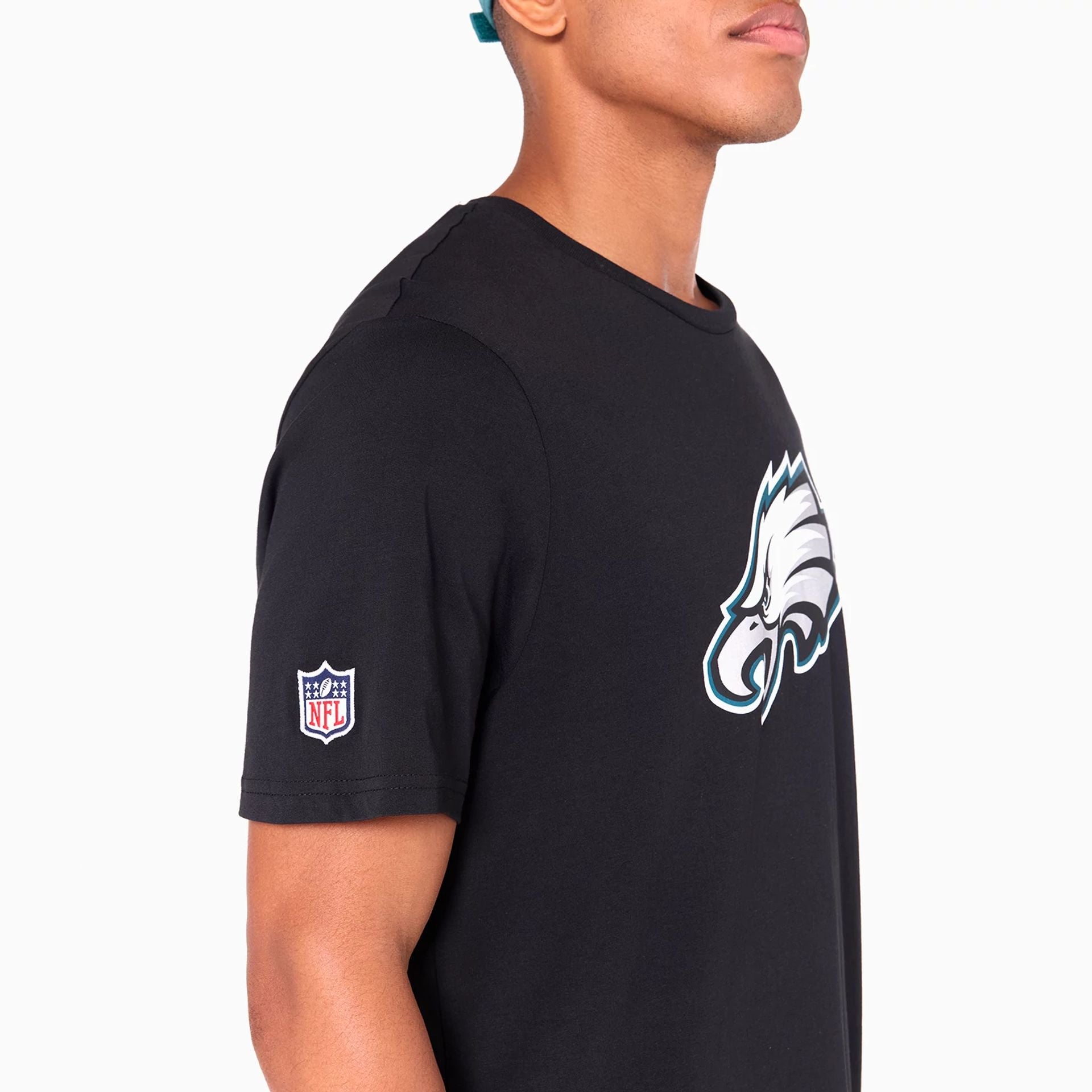 The Male model is wearing Philadelphia Eagles NFL Black T-Shirt 4