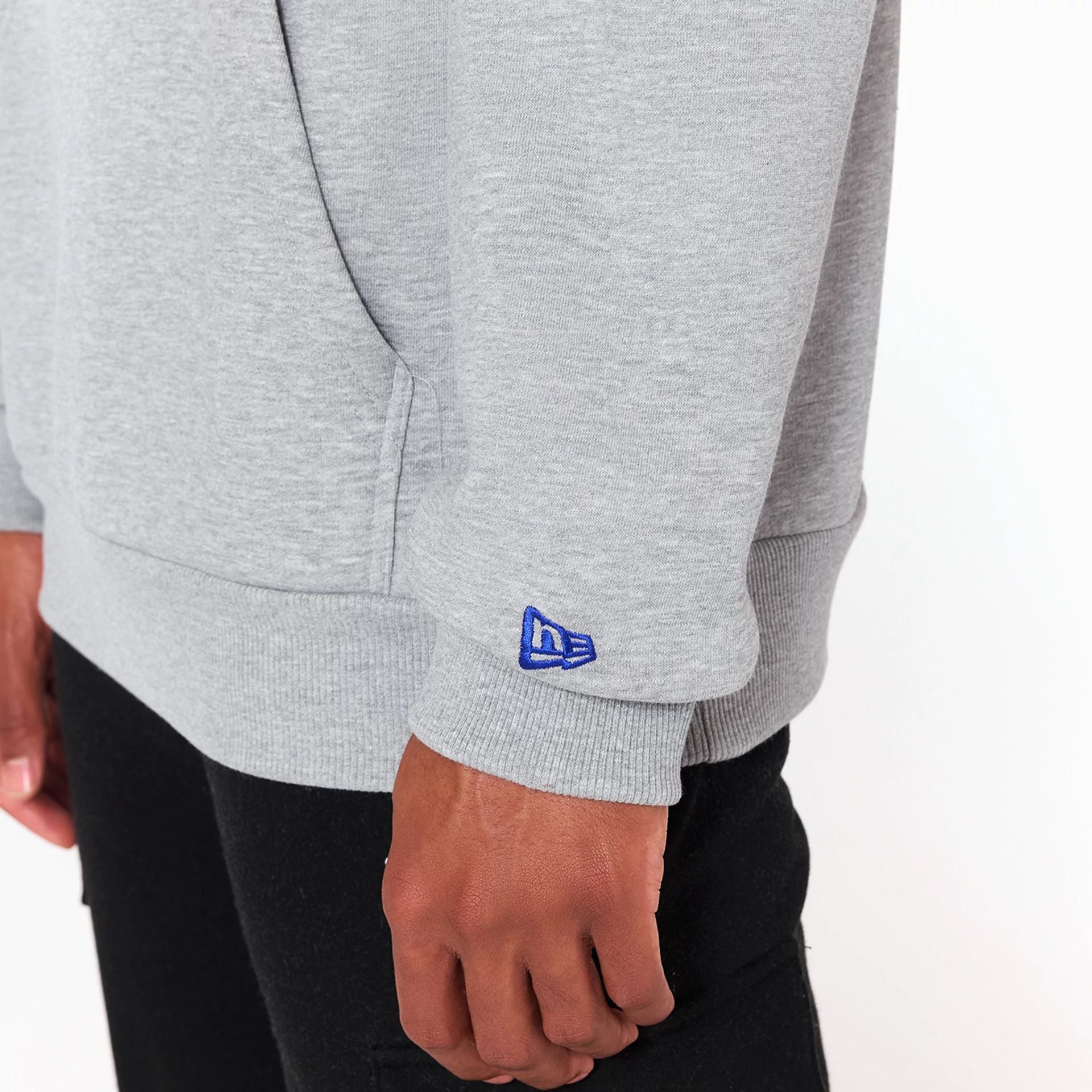 The Male model is wearing Buffalo Bills NFL Grey Pullover Hoodie 6