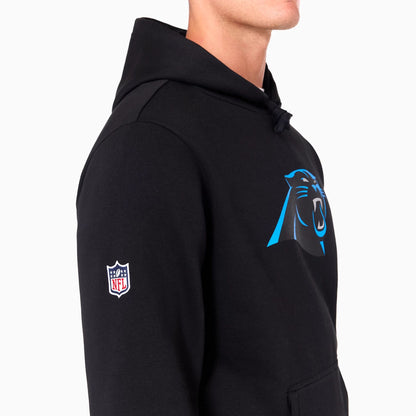 The Male model is wearing Carolina Panthers NFL Black Pullover Hoodie 5