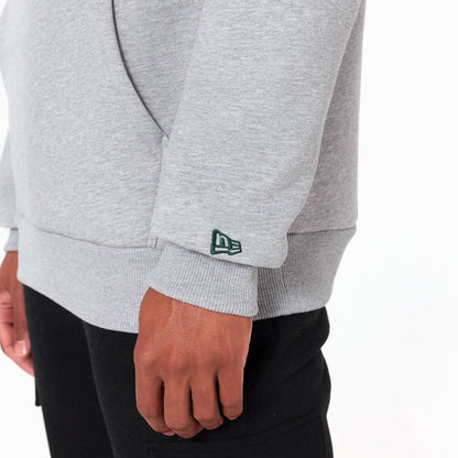 The Male model is wearing New York Jets NFL Grey Pullover Hoodie 4