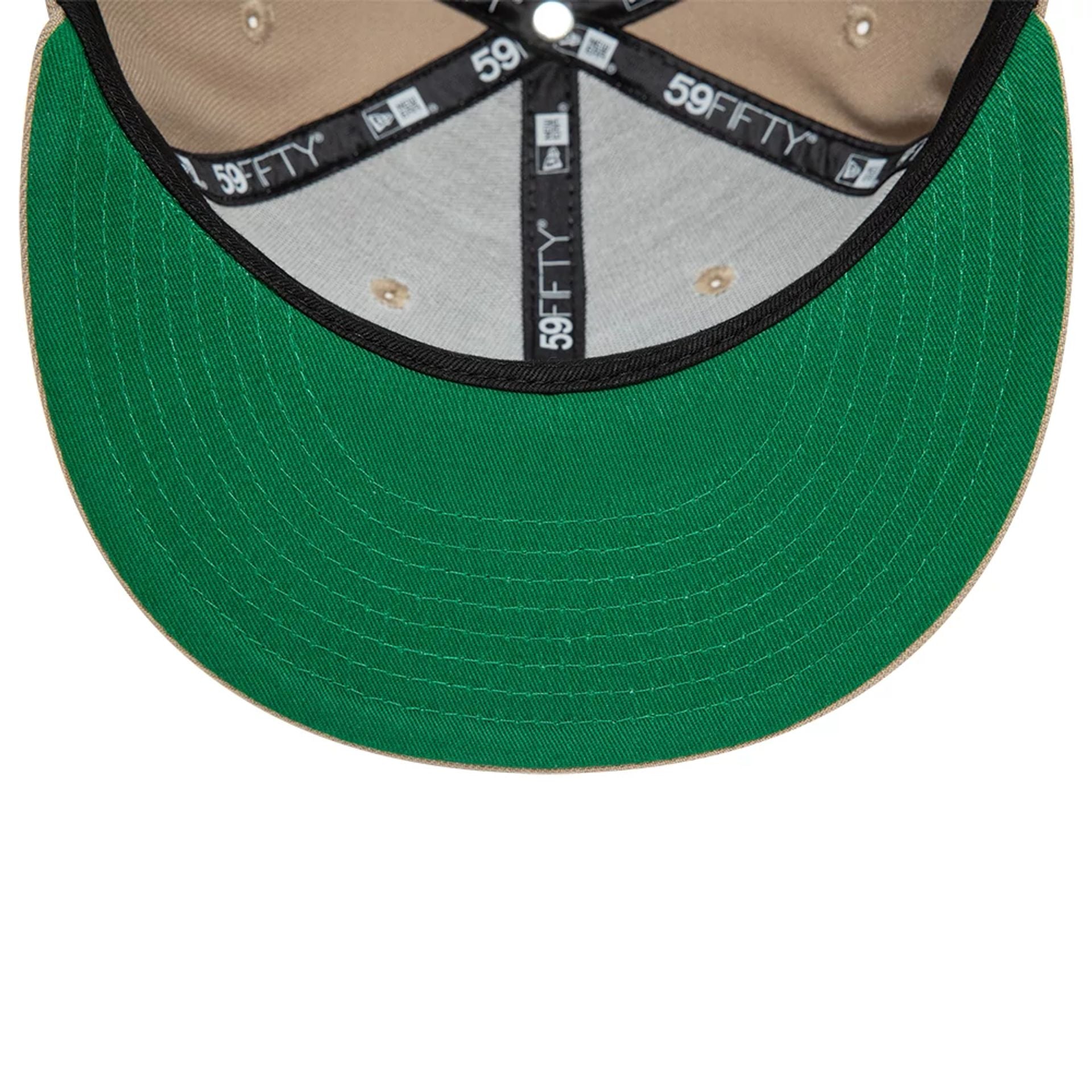 This is a New Era Essential Light Brown 59FIFTY Fitted Cap 5