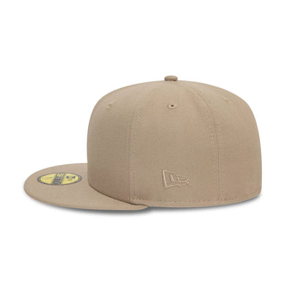 This is a New Era Essential Light Brown 59FIFTY Fitted Cap 6