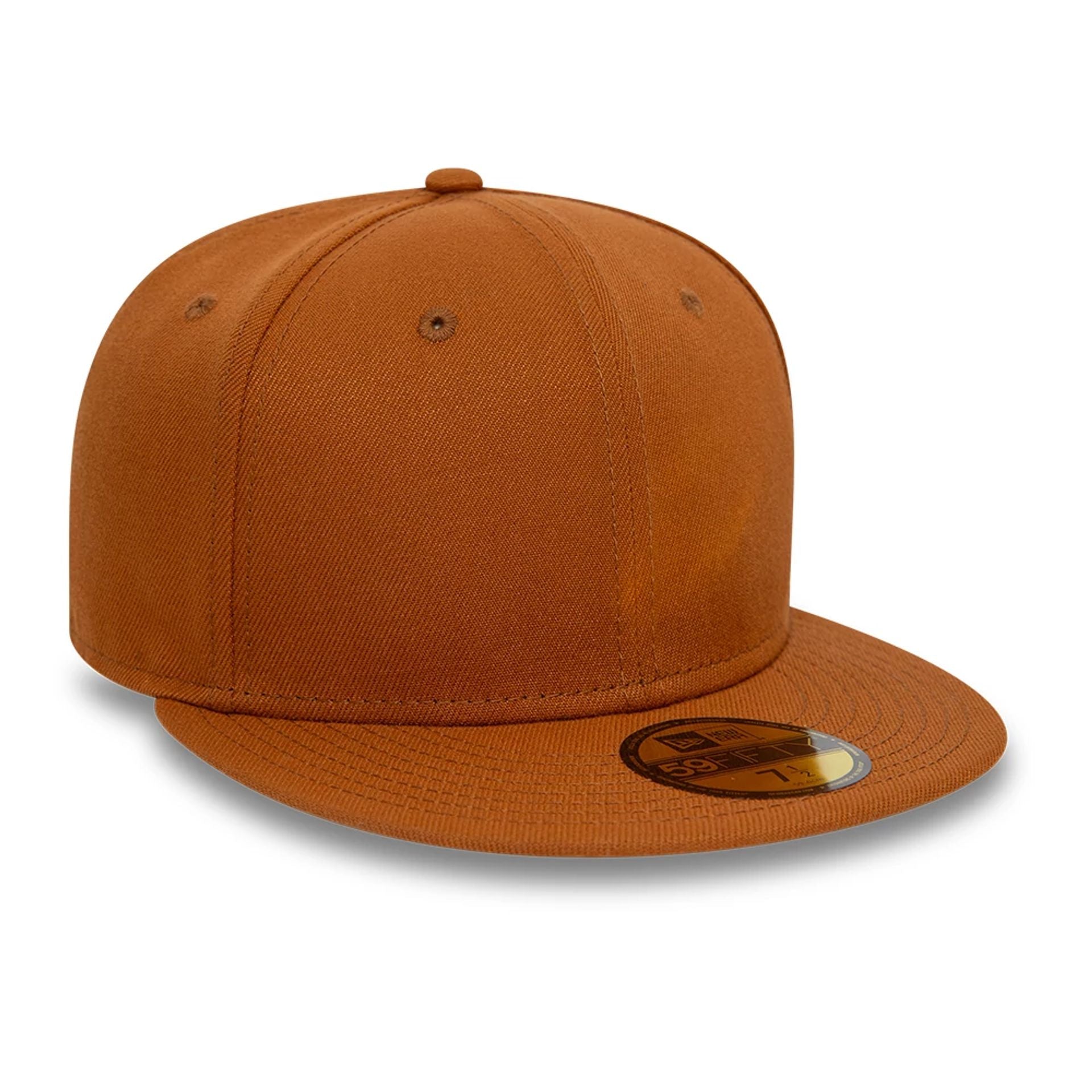 This is a New Era Essential Brown 59FIFTY Fitted Cap 3