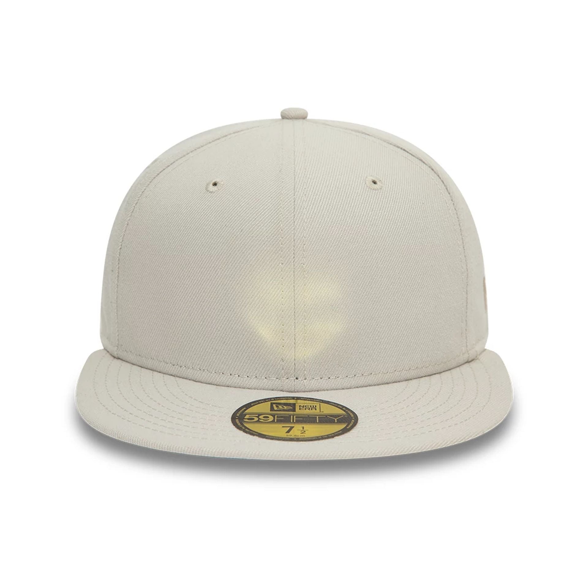 This is a New Era Essential Light Beige 59FIFTY Fitted Cap 2