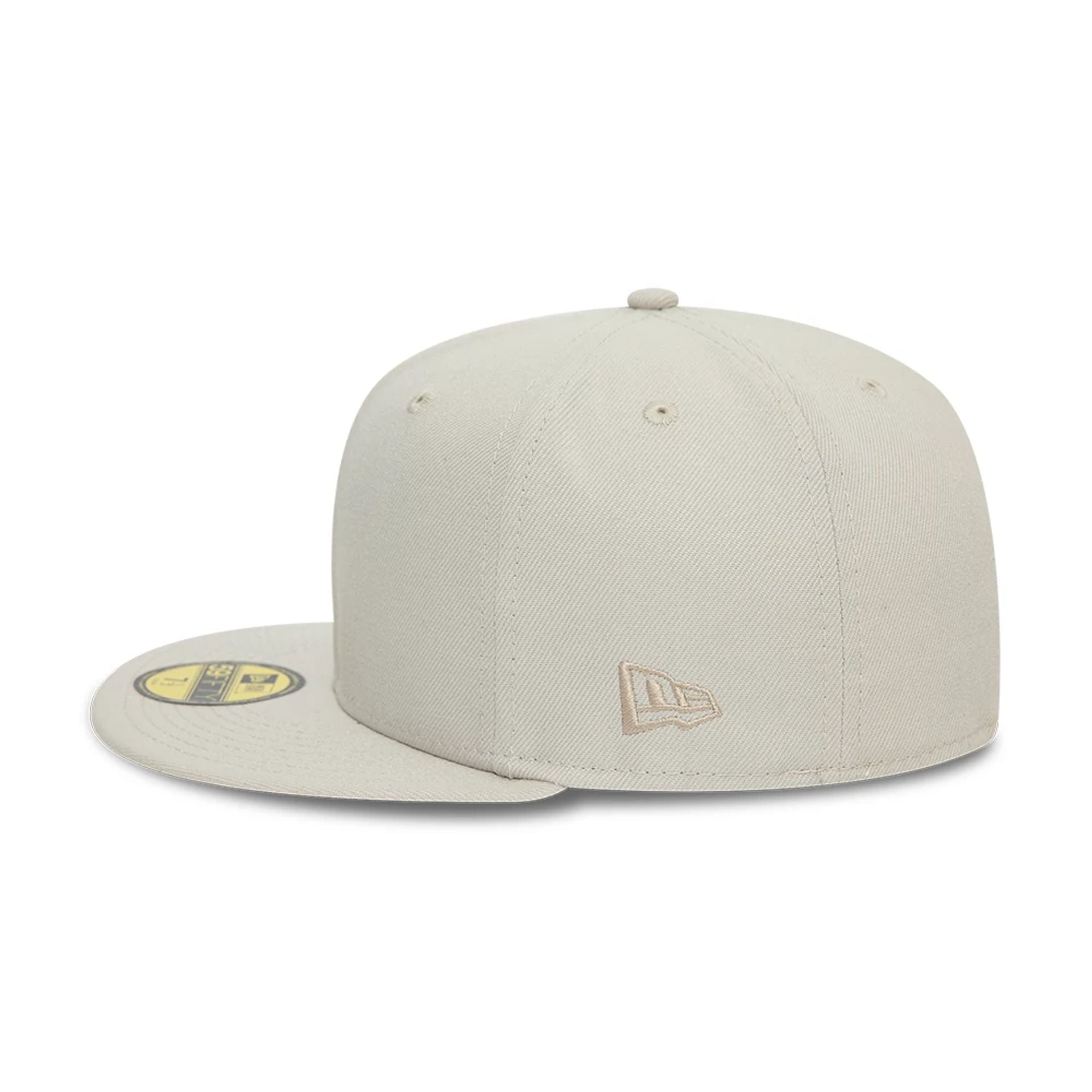 This is a New Era Essential Light Beige 59FIFTY Fitted Cap 6