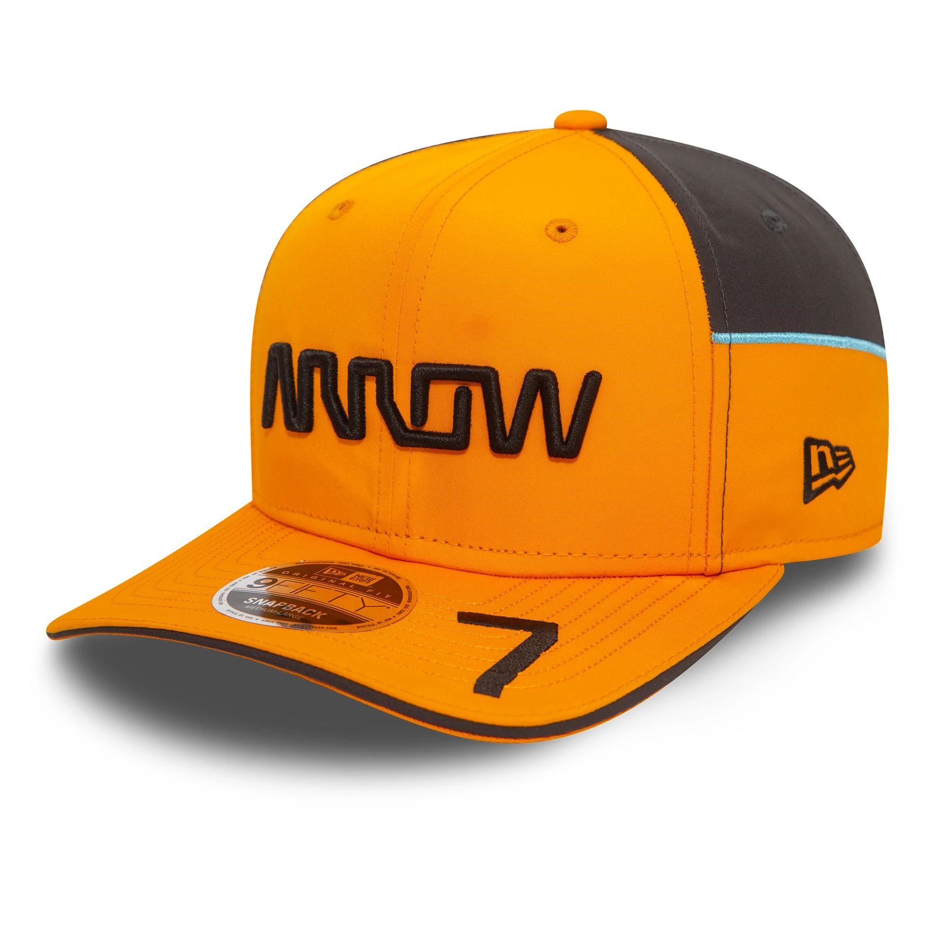 This is a McLaren Racing Indy Alexander Rossi Arrow Orange 9FIFTY Snapback Original Fit Cap 1