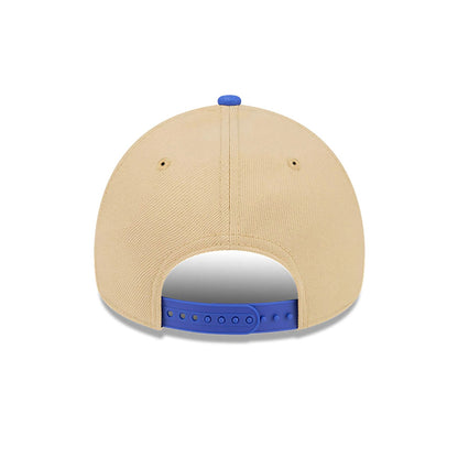 This is a LA Lakers City Sidepatch Light Beige 9FORTY A-Frame Adjustable Cap 5