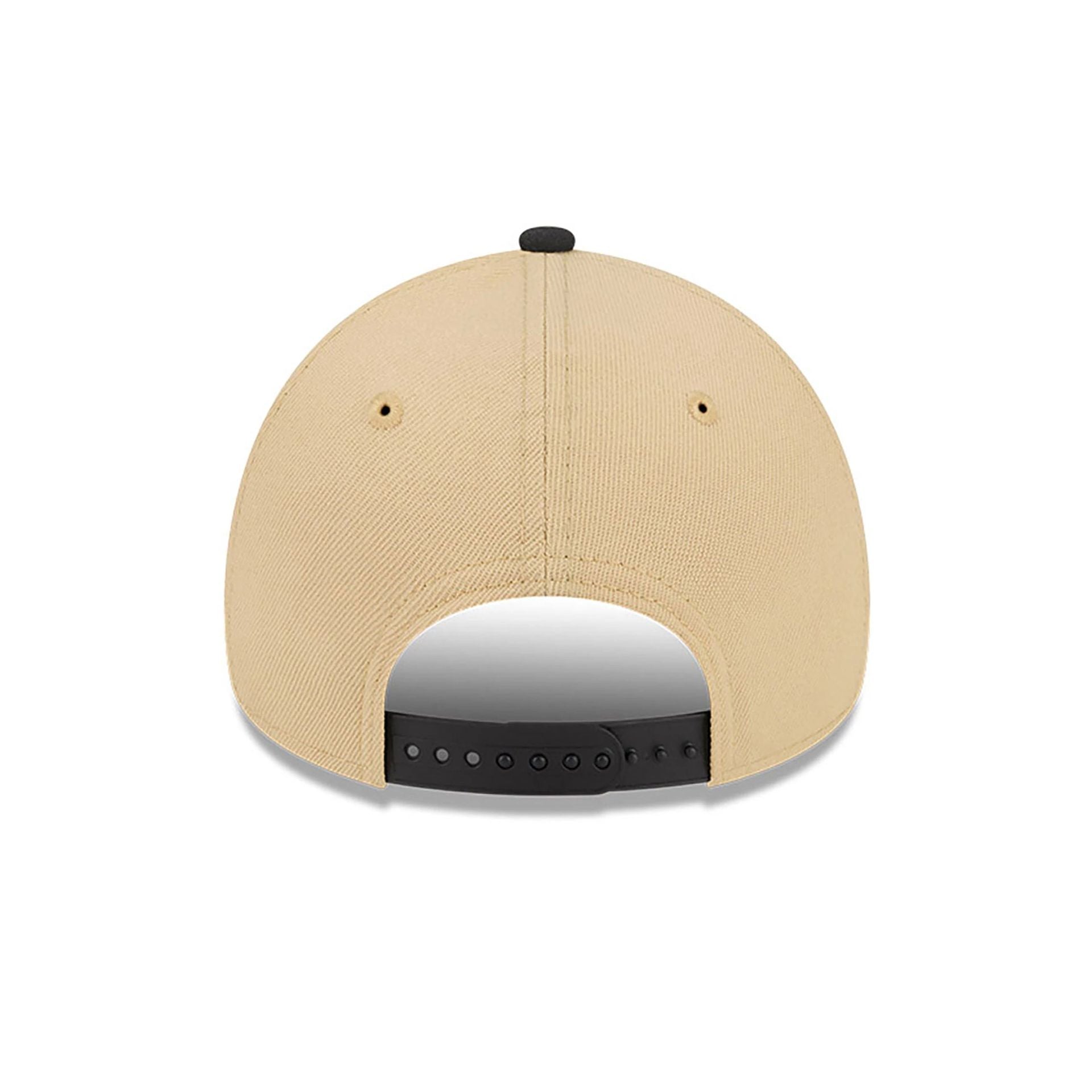 This is a Colorado Rockies City Sidepatch Light Beige 9FORTY A-Frame Adjustable Cap 5