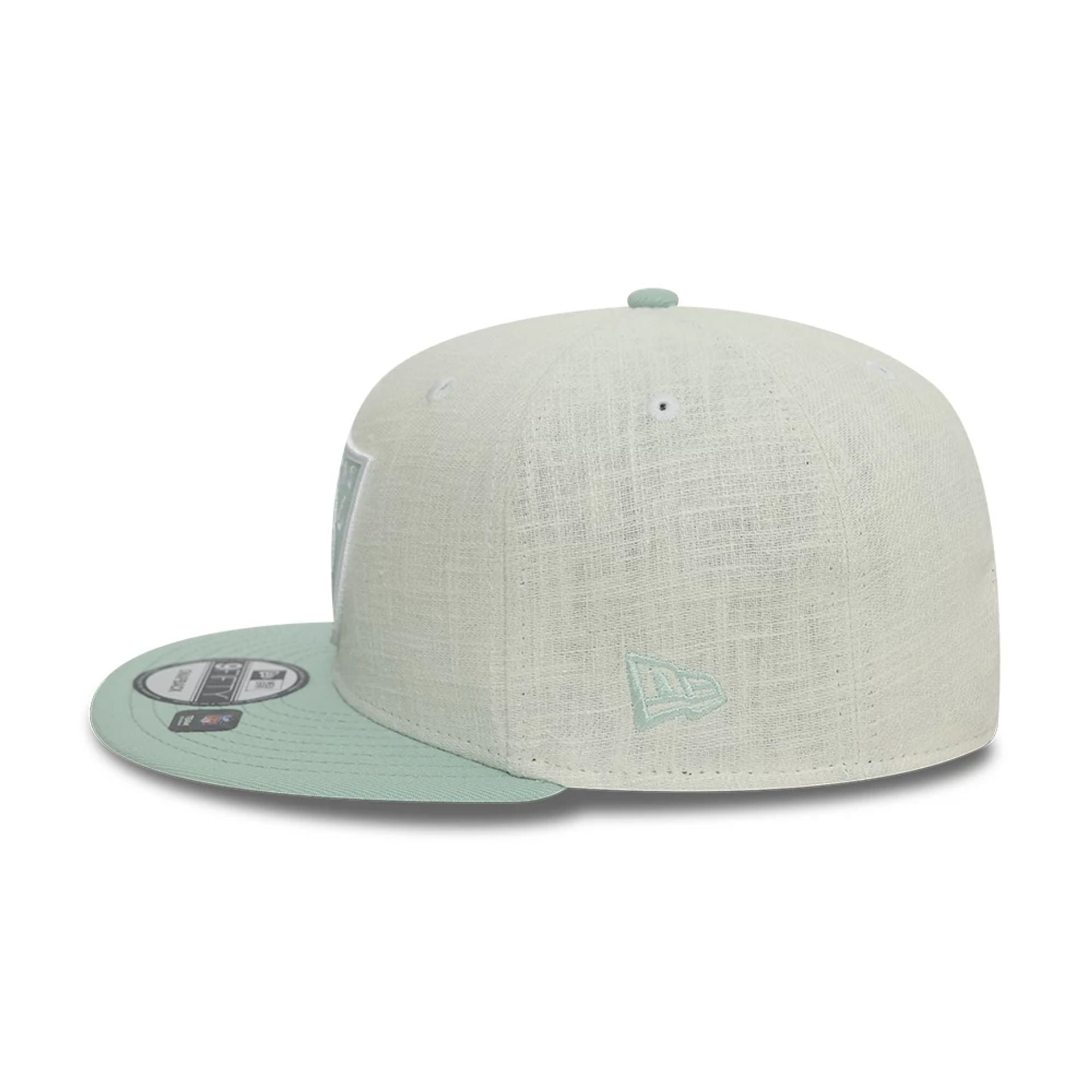 This is a Las Vegas Raiders Minty Breeze White 9FIFTY Snapback Cap 5