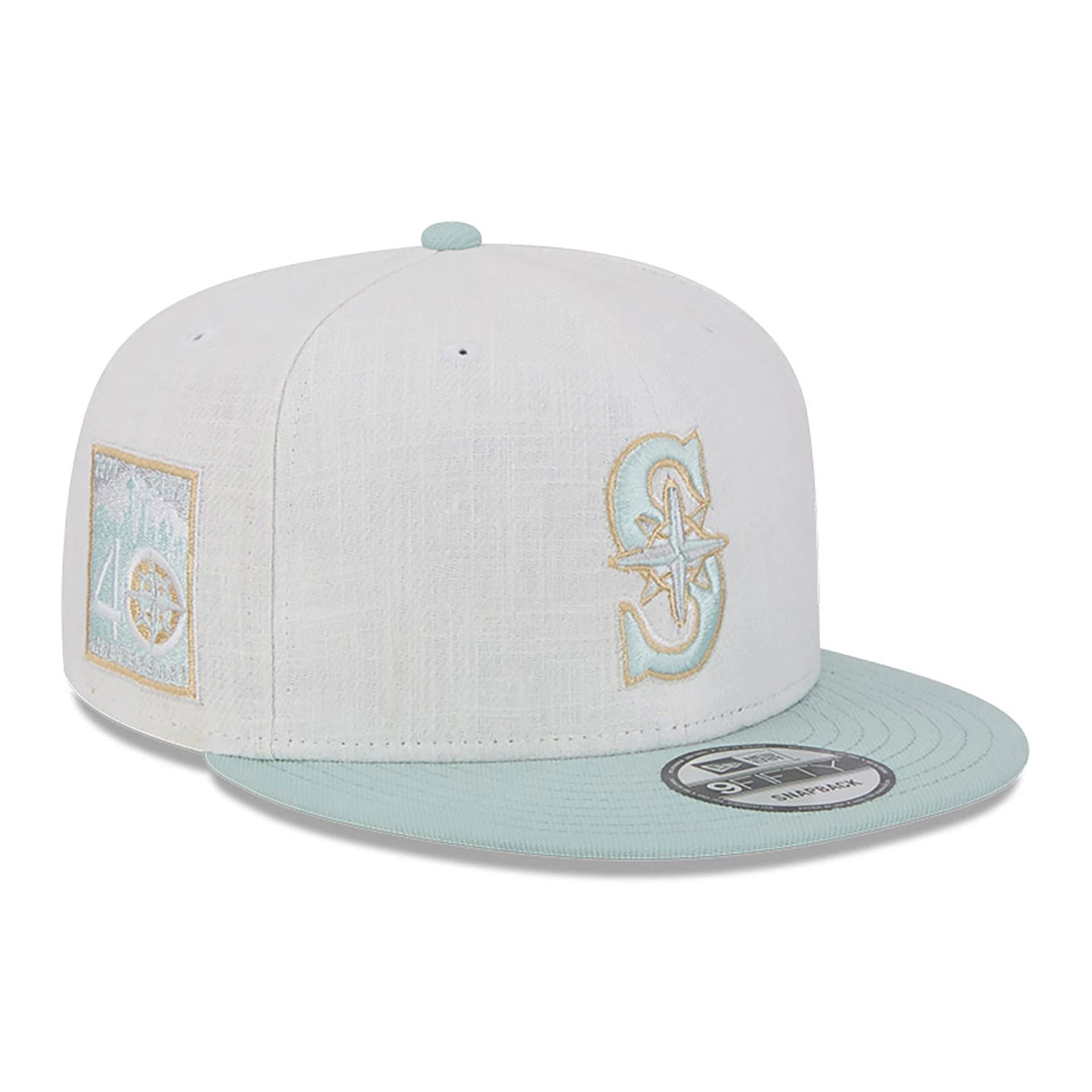 This is a Seattle Mariners Minty Breeze White 9FIFTY Snapback Cap 1